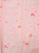 Photo3: K0602O Vintage Japanese women   Pink JUBAN undergarment / Synthetic. UME plum bloom   (Grade D) (3)