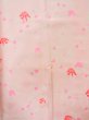 Photo4: K0602O Vintage Japanese women   Pink JUBAN undergarment / Synthetic. UME plum bloom   (Grade D) (4)