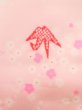 Photo6: K0602O Vintage Japanese women   Pink JUBAN undergarment / Synthetic. UME plum bloom   (Grade D) (6)