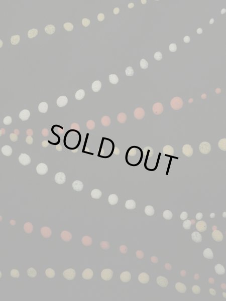 Photo5: K0609M Used Japanese   Black HAORI short jacket / Silk. Abstract pattern,   (Grade C) (5)