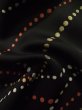 Photo11: K0609M Used Japanese   Black HAORI short jacket / Silk. Abstract pattern,   (Grade C) (11)