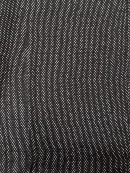 Photo4: K0616C Used Japanese Heather  Black HAORI short jacket / Silk. Dot   (Grade C) (4)