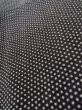 Photo8: K0616C Used Japanese Heather  Black HAORI short jacket / Silk. Dot   (Grade C) (8)