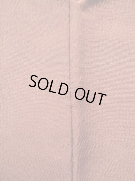 Photo5: K0616G Used Japanese Pale  Orange HAORI short jacket / Silk. Abstract pattern peacock motif on the lining  (Grade A) (5)