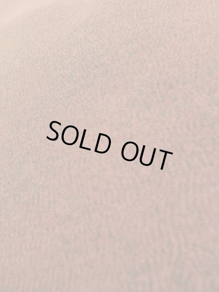 Photo12: K0616G Used Japanese Pale  Orange HAORI short jacket / Silk. Abstract pattern peacock motif on the lining  (Grade A) (12)