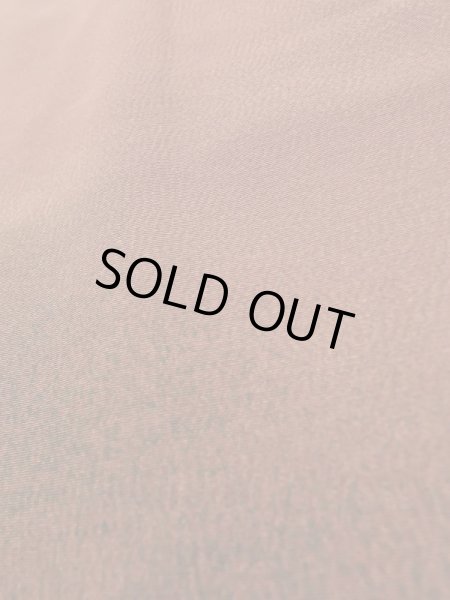 Photo13: K0616G Used Japanese Pale  Orange HAORI short jacket / Silk. Abstract pattern peacock motif on the lining  (Grade A) (13)