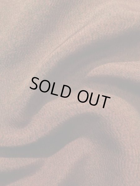 Photo14: K0616G Used Japanese Pale  Orange HAORI short jacket / Silk. Abstract pattern peacock motif on the lining  (Grade A) (14)