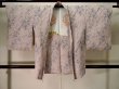 Photo1: K0616V Used Japanese Light  Pink HAORI short jacket / Silk. Abstract pattern   (Grade C) (1)