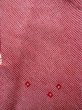 Photo3: K0623A Used Japanese Heather  Red HAORI short jacket / Silk. Dapple pattern   (Grade B) (3)