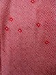Photo4: K0623A Used Japanese Heather  Red HAORI short jacket / Silk. Dapple pattern   (Grade B) (4)