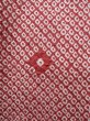 Photo6: K0623A Used Japanese Heather  Red HAORI short jacket / Silk. Dapple pattern   (Grade B) (6)