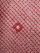 Photo6: K0623A Used Japanese Heather  Red HAORI short jacket / Silk. Dapple pattern   (Grade B) (6)
