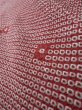 Photo10: K0623A Used Japanese Heather  Red HAORI short jacket / Silk. Dapple pattern   (Grade B) (10)