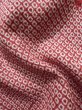Photo11: K0623A Used Japanese Heather  Red HAORI short jacket / Silk. Dapple pattern   (Grade B) (11)