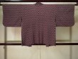 Photo2: K0623I Used Japanese Pale  Purple HAORI short jacket / Silk. Abstract pattern   (Grade B) (2)