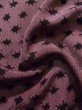 Photo9: K0623I Used Japanese Pale  Purple HAORI short jacket / Silk. Abstract pattern   (Grade B) (9)