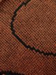 Photo5: Mint K0630H Used Japanese Heather  Orange HAORI short jacket / Silk. Abstract pattern   (Grade A) (5)