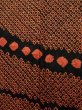 Photo6: Mint K0630H Used Japanese Heather  Orange HAORI short jacket / Silk. Abstract pattern   (Grade A) (6)