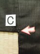 Photo22: K0712Z Used Japanese Mens Deep Brown HAORI short jacket / Silk. Stripes   (Grade D) (22)