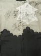 Photo4: K0713C Used Japanese Mens Black HAORI short jacket / Silk.    (Grade C) (4)