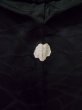 Photo3: K0714H Used Japanese   Black HAORI short jacket / Silk.    (Grade A) (3)