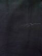 Photo4: K0714O Used Japanese   Black HAORI short jacket / Silk.    (Grade B) (4)