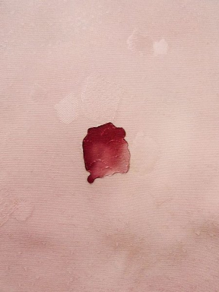 Photo5: K0714U Used Japanese Pale Light Pink MICHIYUKI outer coat / Silk. Abstract pattern   (Grade C) (5)