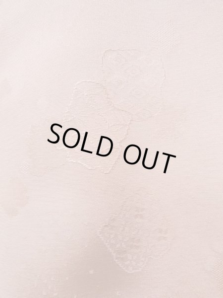 Photo6: K0714U Used Japanese Pale Light Pink MICHIYUKI outer coat / Silk. Abstract pattern   (Grade C) (6)