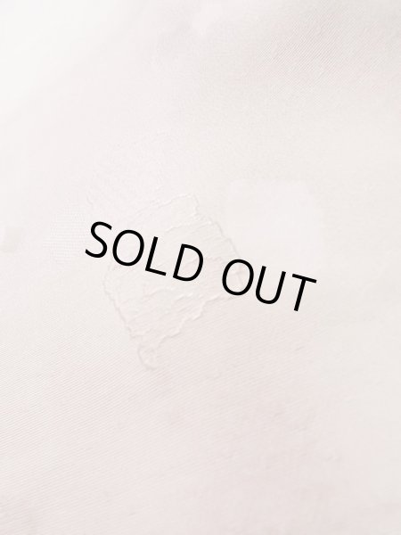 Photo10: K0714U Used Japanese Pale Light Pink MICHIYUKI outer coat / Silk. Abstract pattern   (Grade C) (10)