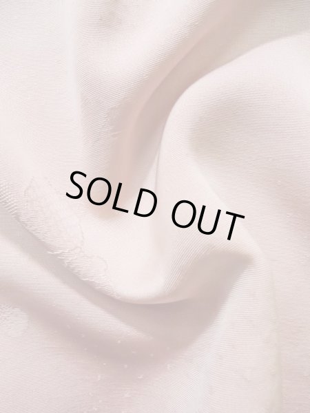 Photo11: K0714U Used Japanese Pale Light Pink MICHIYUKI outer coat / Silk. Abstract pattern   (Grade C) (11)