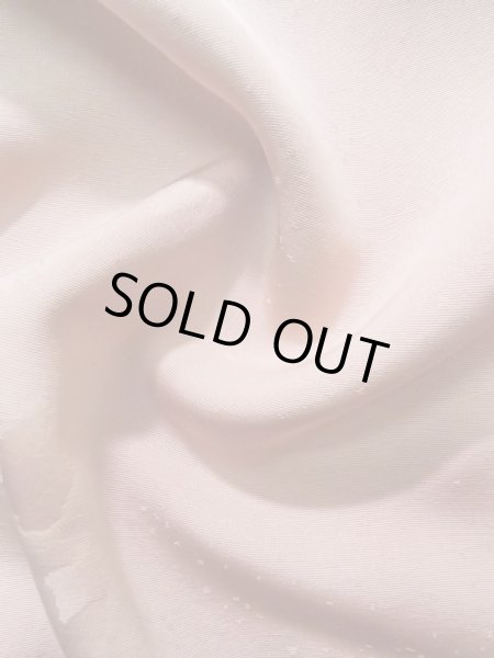 Photo12: K0714U Used Japanese Pale Light Pink MICHIYUKI outer coat / Silk. Abstract pattern   (Grade C) (12)