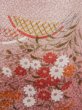 Photo6: K0728H Used Japanese Light  Pink KOMON dyed / Synthetic. Flower,   (Grade D) (6)