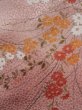 Photo7: K0728H Used Japanese Light  Pink KOMON dyed / Synthetic. Flower,   (Grade D) (7)