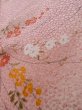 Photo10: K0728H Used Japanese Light  Pink KOMON dyed / Synthetic. Flower,   (Grade D) (10)