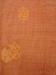 Photo4: K0728P Used Japanese   Red KOMON dyed / Silk. Wave,   (Grade B) (4)