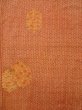 Photo4: K0728P Used Japanese   Red KOMON dyed / Silk. Wave,   (Grade B) (4)