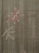 Photo4: K0729B Used Japanese Pale  Brown KOMON dyed / Synthetic. Bamboo   ,   (Grade D) (4)