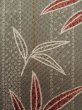 Photo6: K0729B Used Japanese Pale  Brown KOMON dyed / Synthetic. Bamboo   ,   (Grade D) (6)