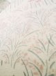 Photo10: K0804C Used Japanese   White KOMON dyed / Silk. Flower,   (Grade D) (10)