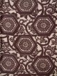 Photo3: K0804D Used Japanese   Brown KOMON dyed / Silk. Flower,   (Grade B) (3)