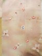 Photo17: K0804F Used Japanese Pale Light Pink KOMON dyed / Silk. Flower,   (Grade C) (17)