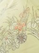 Photo11: K0804M Used Japanese   Off White KOMON dyed / Silk. Chrysanthemum,   (Grade C) (11)