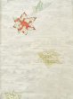 Photo3: K0804O Used Japanese   White KOMON dyed / Silk. Flower,   (Grade C) (3)