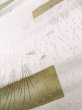 Photo11: K0804P Used Japanese Shiny  White KOMON dyed / Silk. Abstract pattern,   (Grade C) (11)