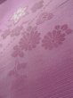 Photo10: K0804R Used Japanese Pale Light Purple KOMON dyed / Synthetic. Flower Base woven pattern: strips  (Grade B) (10)