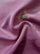 Photo12: K0804R Used Japanese Pale Light Purple KOMON dyed / Synthetic. Flower Base woven pattern: strips  (Grade B) (12)