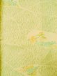 Photo3: K0818B Used Japanese Light  Yellow KOMON dyed / Synthetic. Flower,   (Grade C) (3)