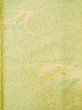 Photo4: K0818B Used Japanese Light  Yellow KOMON dyed / Synthetic. Flower,   (Grade C) (4)