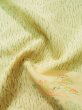 Photo12: K0818B Used Japanese Light  Yellow KOMON dyed / Synthetic. Flower,   (Grade C) (12)