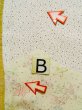 Photo15: K0818K Used Japanese   Off White KOMON dyed / Silk. Flower,   (Grade C) (15)